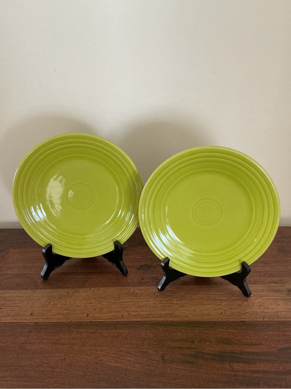 Fiesta Lime Green  9” Dinner Plates - Set of 2